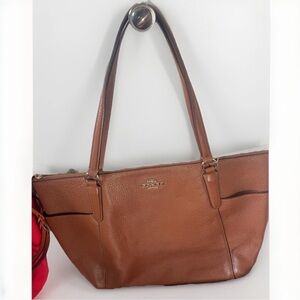 Coach Tan Leather Tote Bag